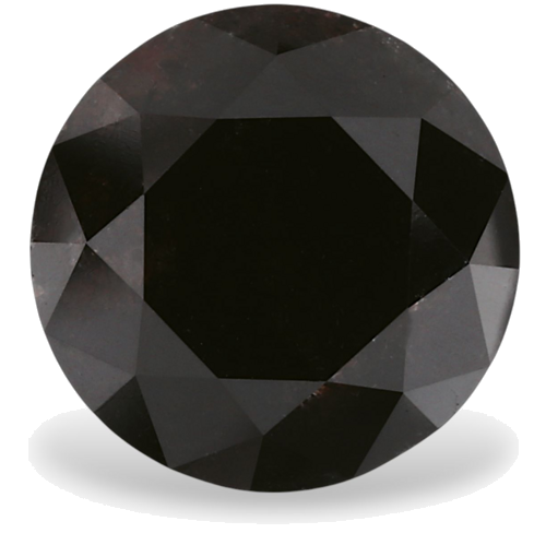 3.13 carat Fancy Black-VVS2 Excellent cut Natūralus Round Deimantas (1)