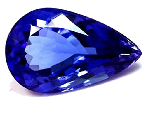 3.65 carat BLUE Pear Tanzanite (1)