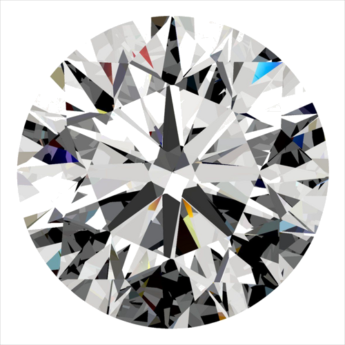 0.3 carat F-VVS1 Excellent cut Natūralus Round Deimantas (1)