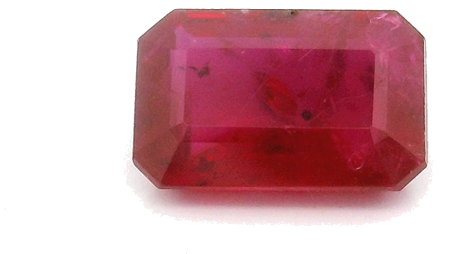 0.62 carat RED STEP cut Octagonal Rubinas (1)