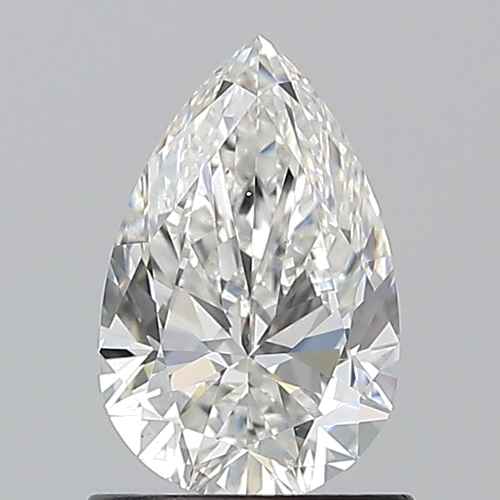 1.0 carat F-VS2 Natūralus Pear Deimantas (1)