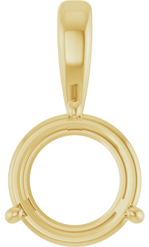 Pakabukas „Solitaire“ 10k yellow gold Round 10.5mm (1)