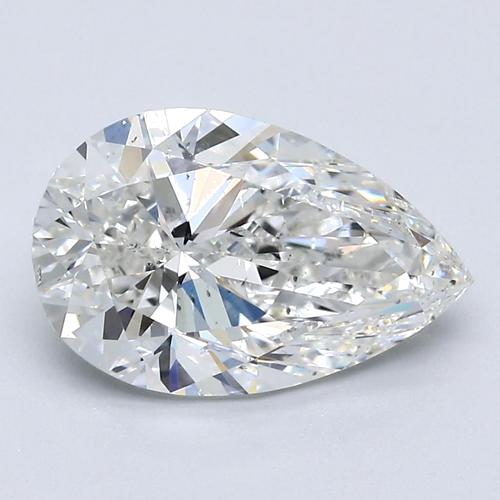 3.01 carat H-SI1 Natūralus Pear Deimantas (1)