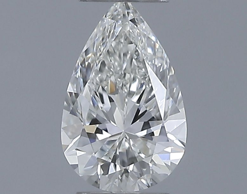 0.6 carat H-VS2 Natūralus Pear Deimantas (1)