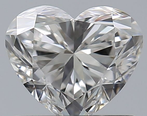 0.7 carat F-VVS2 Natūralus Heart Deimantas (1)