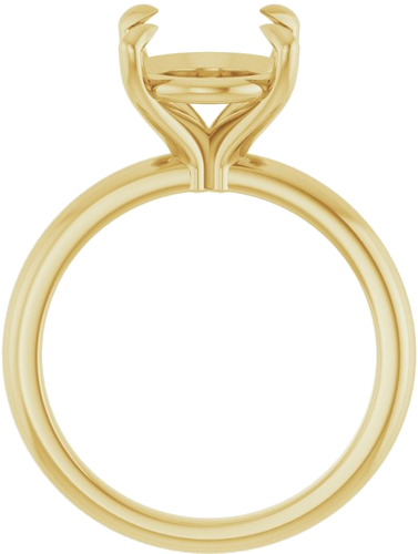 Sužadėtuvių Žiedas „Claw-Prong“ 18k yellow gold Oval 12mm x 10mm (2)