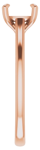 Sužadėtuvių Žiedas „Solitaire“ 585 Rožinis Aukso Cushion 6mm (4)