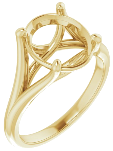 Sužadėtuvių Žiedas „Solitaire“ 14k yellow gold Oval 11mm x 9mm (1)
