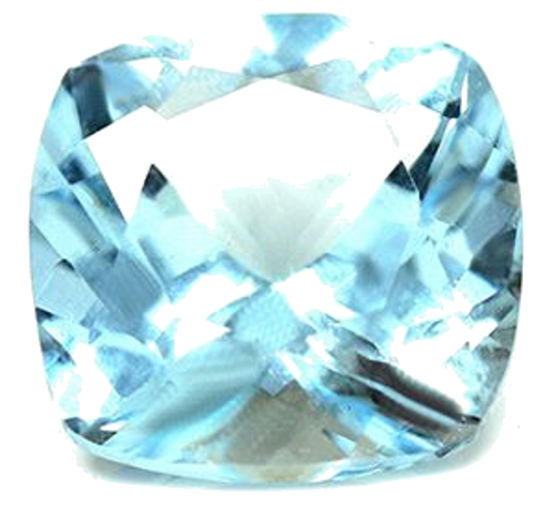 3.75 carat BLUE Cushion Aquamarine (1)