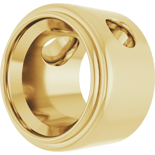 Pakabukas „Bezel-Set Solitaire“ 14k yellow gold Round 7.4mm (2)