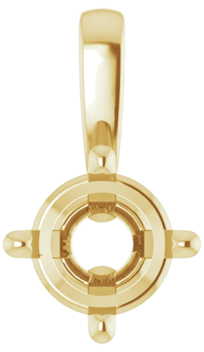 Pakabukas „Solitaire“ 585 Geltonojo Aukso Round 5mm (1)