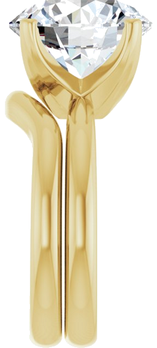 Sužadėtuvių Žiedas „Solstice Solitaire®“ 10k yellow gold Round 12mm (9)