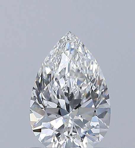 0.63 carat E-VVS1 Natūralus Pear Deimantas (1)