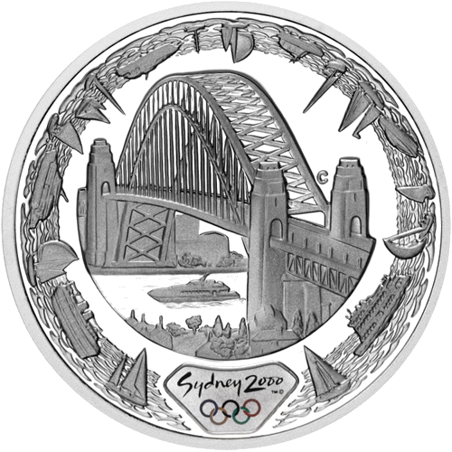 2000 Sydney Olympics Harbour of Life Australia Silver Coin (1)