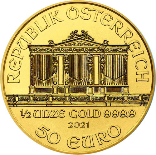 1/2 oz Austrijos Filharmonija auksinė moneta (Mix metai) (2)