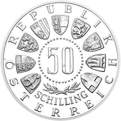 50 Schilling Winter Olympics 1964 Austria Silver Coin (2)