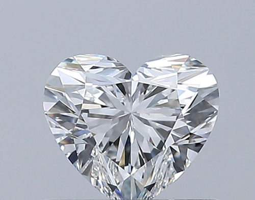 0.53 carat F-VVS1 Natūralus Heart Deimantas (1)