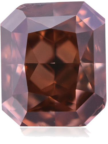 0.5 carat Fancy Deep Brownish Orangey Pink-SI1 Natūralus Radiant Deimantas (1)