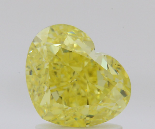 2.01 carat Fancy Intense Yellow-VS2 Natūralus Heart Deimantas (1)