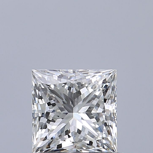0.61 carat F-VVS2 Natūralus Princess Deimantas (1)