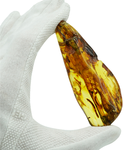 42 g Amber Nugget with spider inclusion (3)