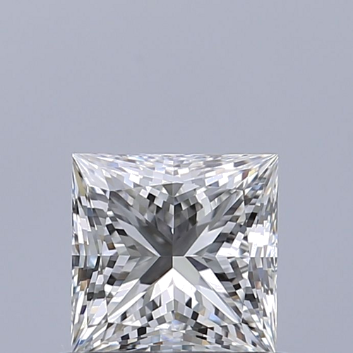 0.58 carat F-VVS2 Natūralus Princess Deimantas (1)