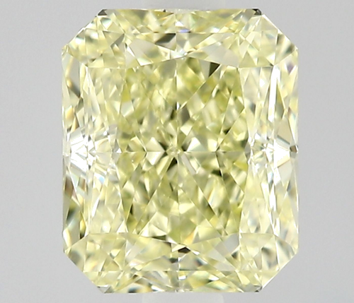 0.65 carat Fancy Light Yellow-VVS1 Natūralus Radiant Deimantas (1)