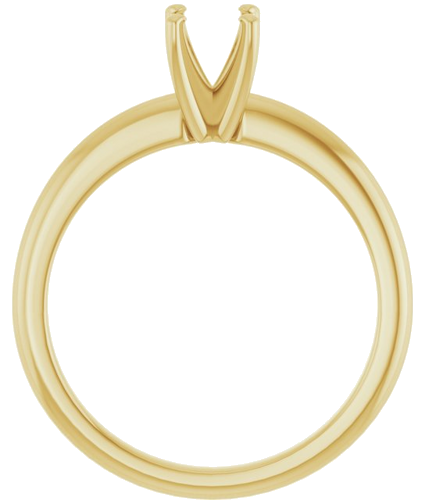 Sužadėtuvių Žiedas „Solitaire“ 585 Geltonojo Aukso Round 5.2mm (2)