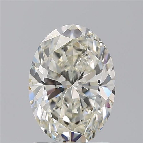 1.7 carat K-SI2 Natūralus Oval Deimantas (1)