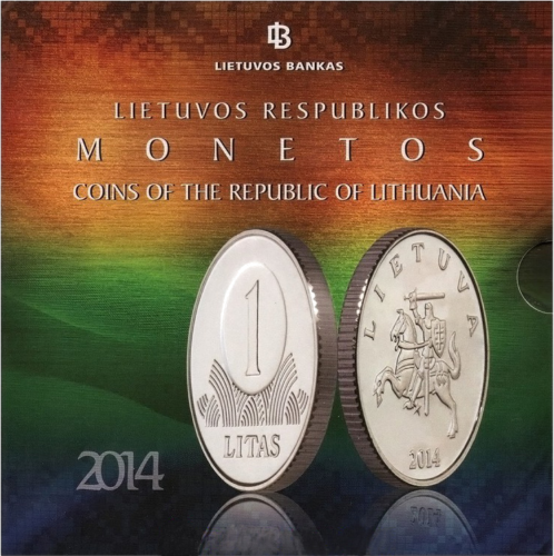 2014 Lithuania Litas coins BU set (1)