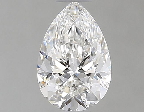 0.5 carat F-VVS1 Natūralus Pear Deimantas (1)