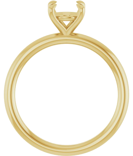 Sužadėtuvių Žiedas „Claw-Prong Solitaire“ 14k yellow gold Round 6.5mm (2)