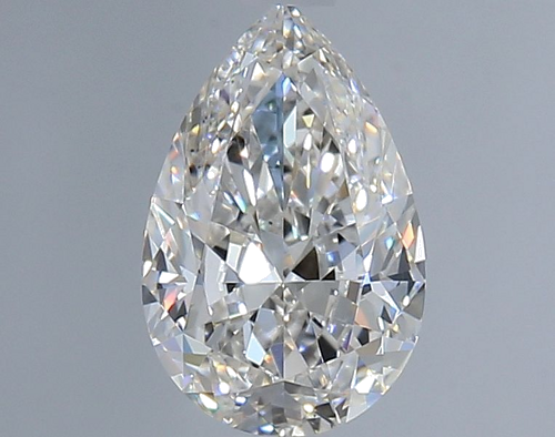 0.9 carat H-VS2 Natūralus Pear Deimantas (1)