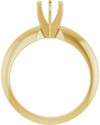 Sužadėtuvių Žiedas „Solitaire“ 14k yellow gold Round 4.8mm (2)