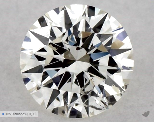 0.5 carat K-SI1 Excellent cut Natūralus Round Deimantas (1)