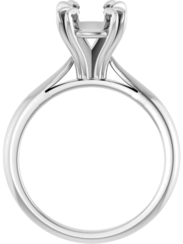 Sužadėtuvių Žiedas „Double Claw-Prong Solitaire“ 14k white gold Round 8.2mm (2)