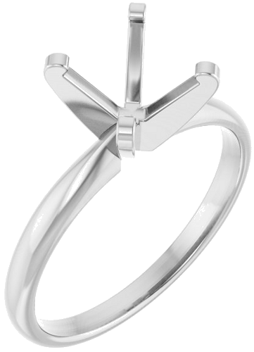 Sužadėtuvių Žiedas „Solitaire“ 14k white gold Round 8mm (1)