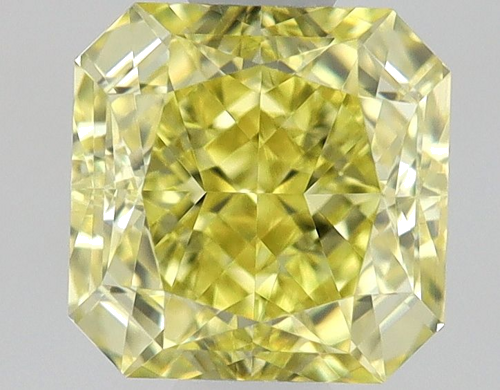 0.75 carat Fancy Intense Yellow-VVS1 Natūralus Square Radiant Deimantas (1)
