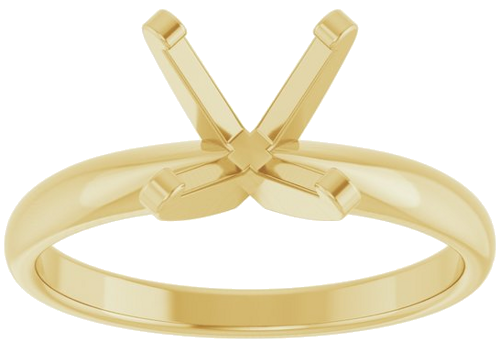 Sužadėtuvių Žiedas „Solitaire“ 14k yellow gold Round 8mm (3)
