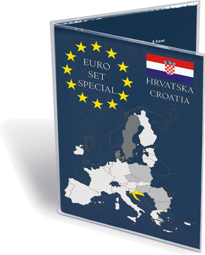 Coin card for Croatian Euro coins set (3)