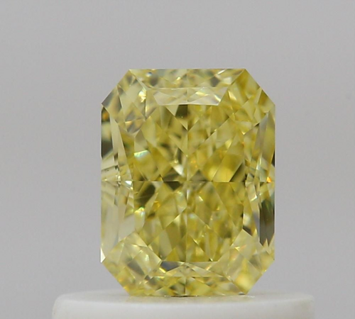 0.52 carat Fancy Intense Yellow-SI1 Natūralus Radiant Deimantas (1)