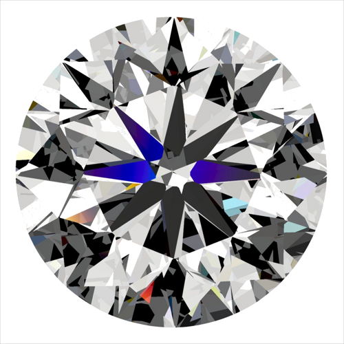 0.5 carat G-VS2 Very Good cut Natūralus Round Deimantas (1)
