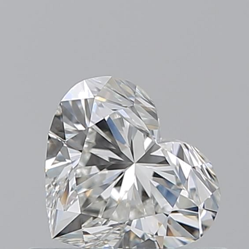 0.57 carat H-VVS2 Natūralus Heart Deimantas (1)