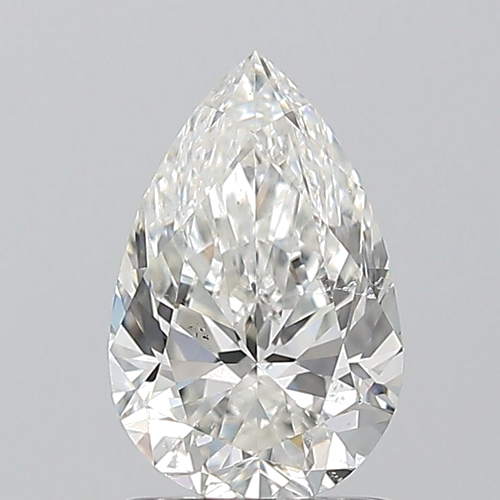 1.2 carat H-SI1 Natūralus Pear Deimantas (1)
