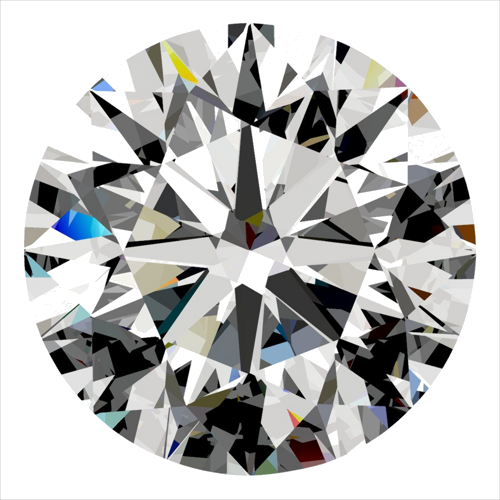 0.4 carat H-VVS1 Excellent cut Natūralus Round Deimantas (1)