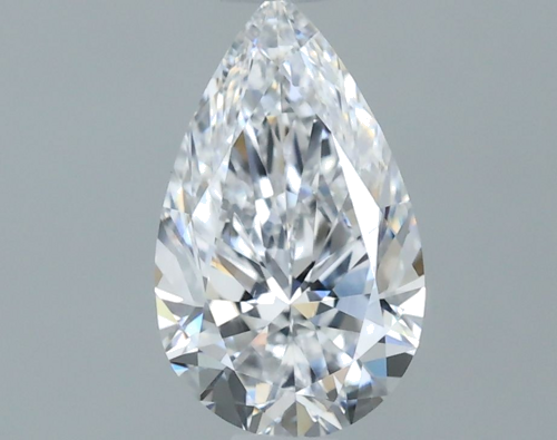 0.7 carat D-VS2 Natūralus Pear Deimantas (1)