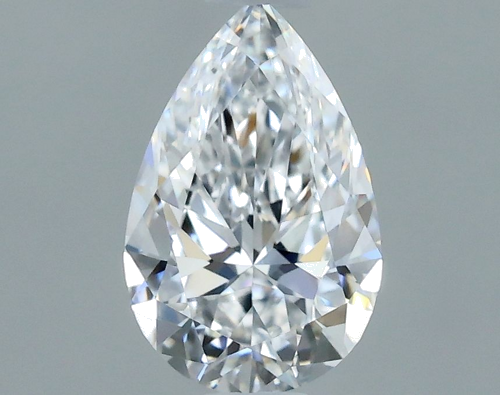 0.54 carat D-VVS1 Natūralus Pear Deimantas (1)