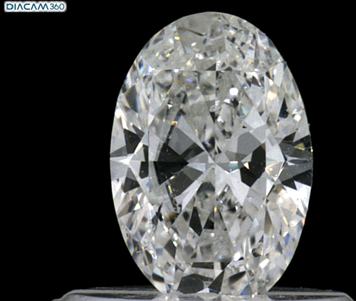 0.46 carat F-SI2 Natūralus Oval Deimantas (1)