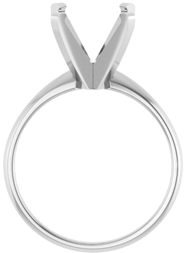 Sužadėtuvių Žiedas „Solitaire“ 14k white gold Round 10.4mm (2)