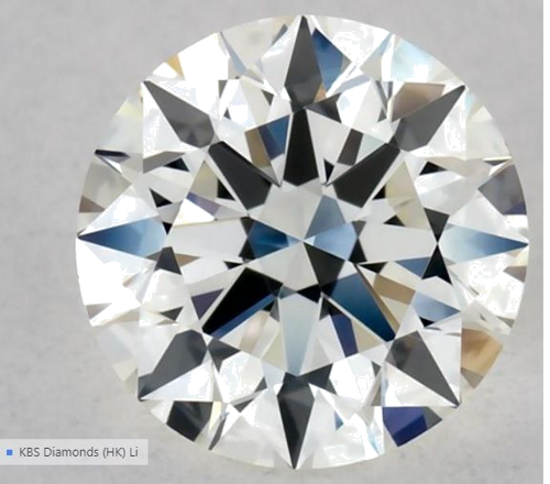 0.5 carat K-VVS1 Excellent cut Natūralus Round Deimantas (1)